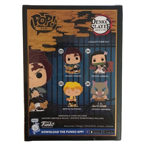 Funko POP New In Box 23 Demon Slayer Anime Tanjiro Kamado Enamel Pin - Picture 6 of 8
